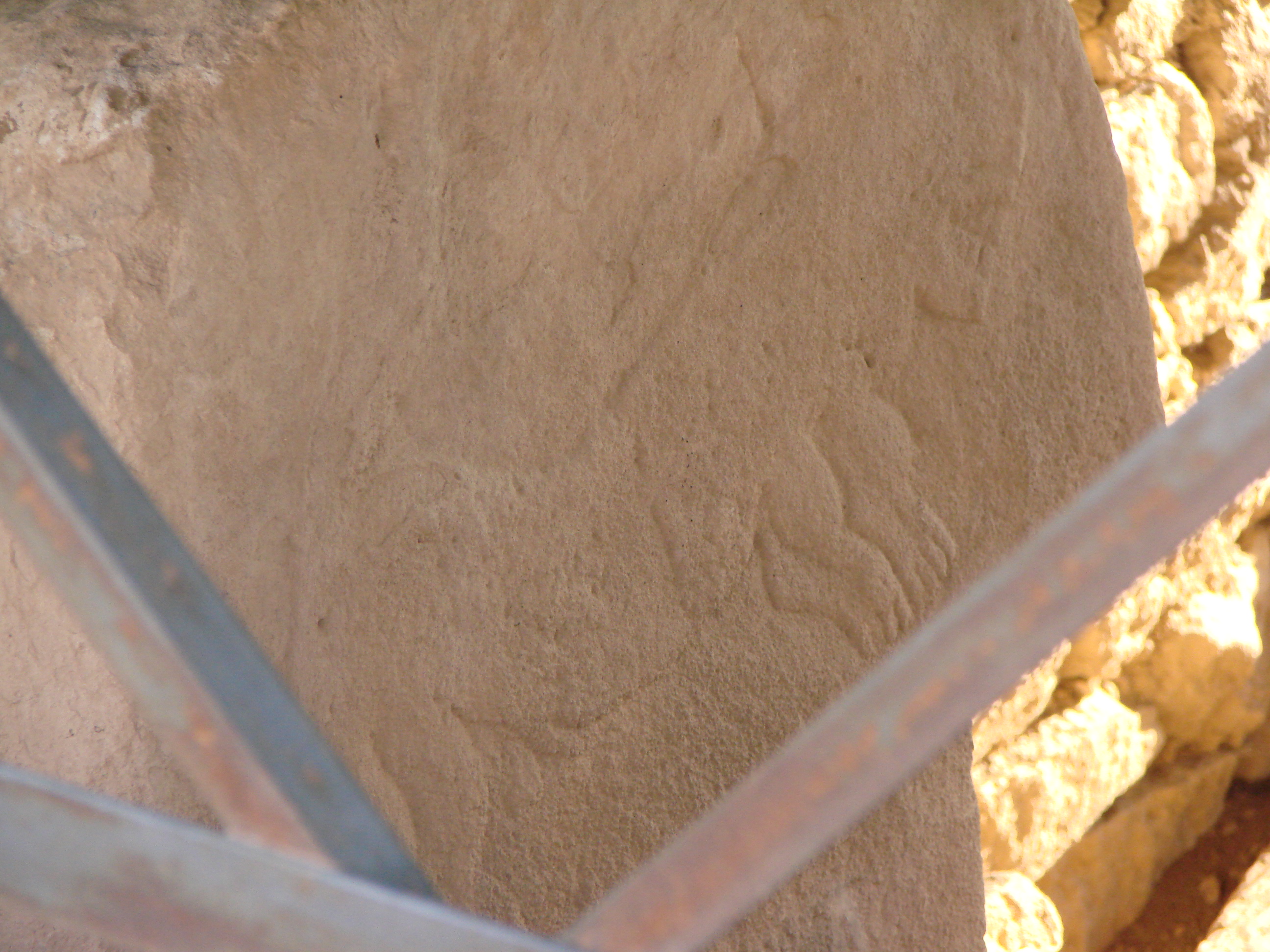Rilievo di un felino su un pilastro di Göbekli Tepe